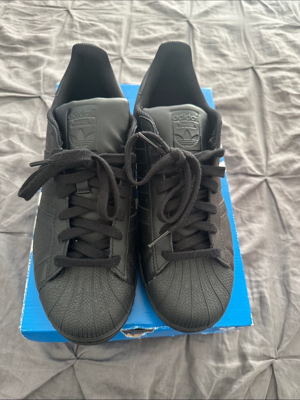 adidas Black Classic Shell Toe Sneakers